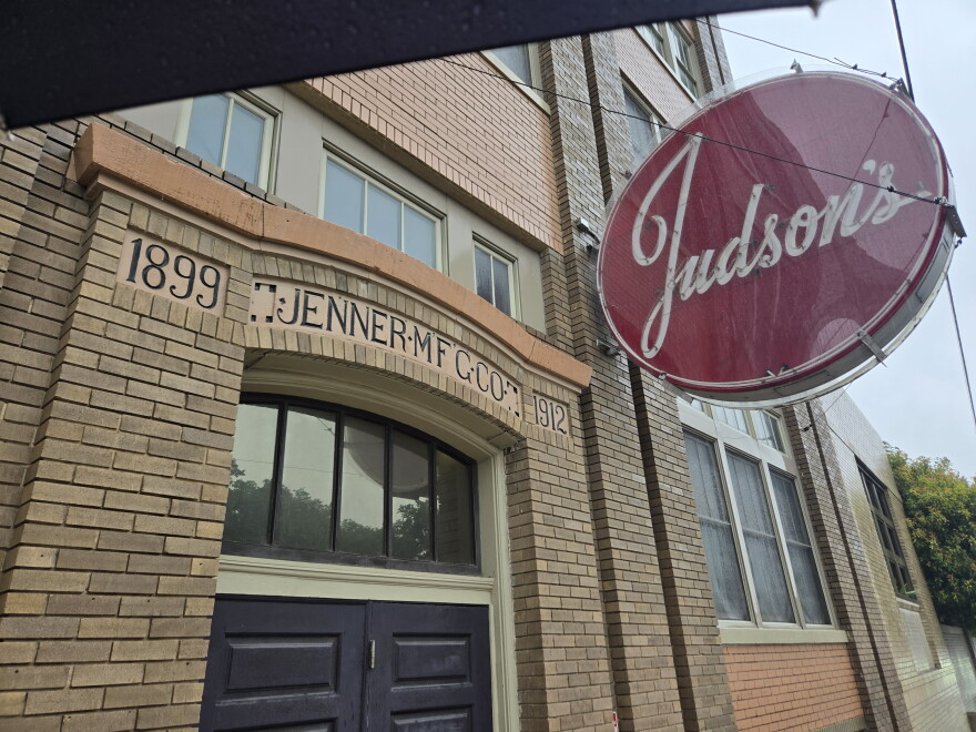 The street exterior of the Judson Candy Company remains the same, but the rest of the building was converted in lofts years ago