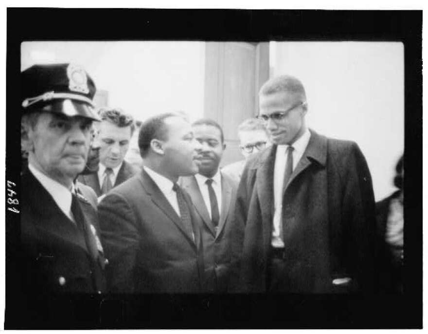 Martin Luther King Jr. and Malcolm X cross paths as the U.S. Senate debated the Civil Rights Act of 1964 on March 26, 1964. It was the only time the two men met.