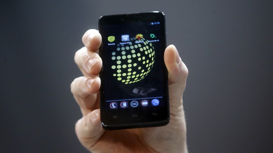 The Blackphone, an Android software-based mobile, encrypts texts, voice calls and video chats.