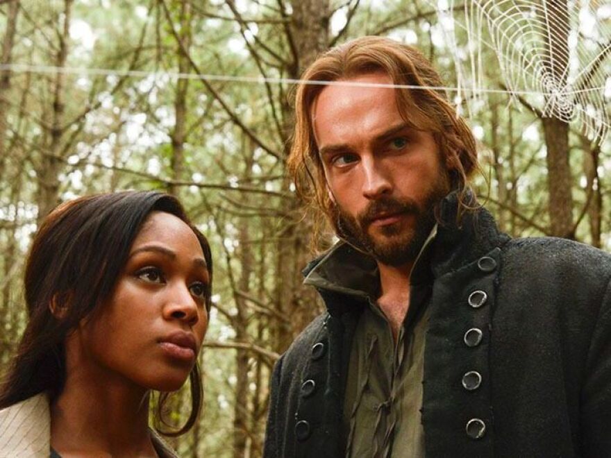 Nicole Beharie and Tom Mison play Abbie Mills and Ichabod Crane in Fox's new show <em>Sleepy Hollow.</em>