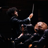 Rafael Payare conducts The Philadelphia Orchestra at Verizon Hall on Dec. 1, 2023.