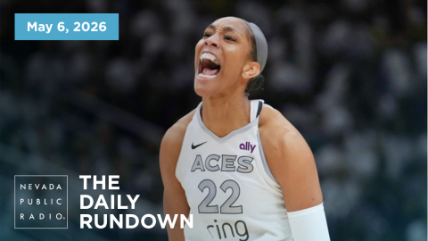 Aja Wilson of the Las Vegas Aces