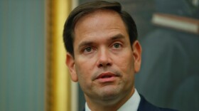 Sen. Marco Rubio, R-Fla., speaks during a news conference to discuss hurricane relief efforts for Puerto Rico on Capitol Hill in Washington, Tuesday, Sept. 26, 2017.