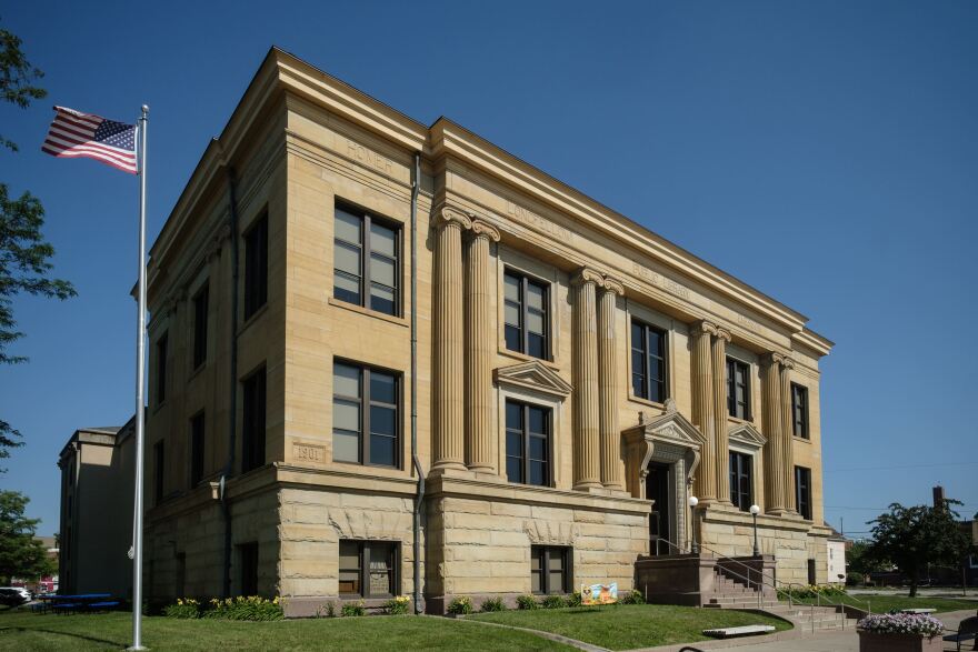 Rock Island Public Library in downtown Rock Island