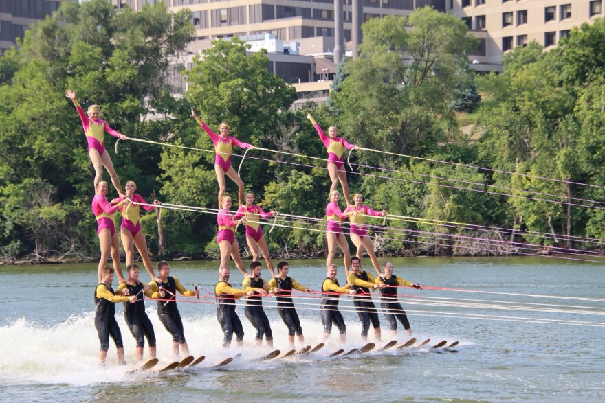 The Backwater Gamblers regularly compete in regional and national water ski tournaments.