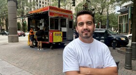 Wais Mayer is a manager of the Halal Food Cart at North Tryon and Trade Streets in uptown Charlotte.