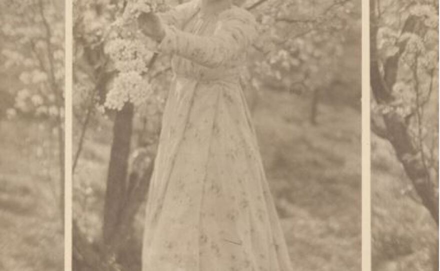 'Spring - A Triptych' 1898. Clarence H. White. Platinum print.