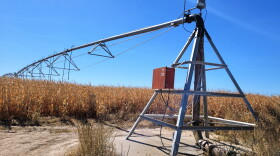 Irrigation pivot on a field owned by Colorado Parks and Wildlife in the South Fork Focus Zone