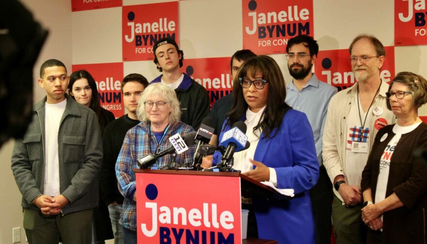 State Rep. Janelle Bynum, D-Clackamas, declared victory in the 5th Congressional District on Nov. 8, 2024.