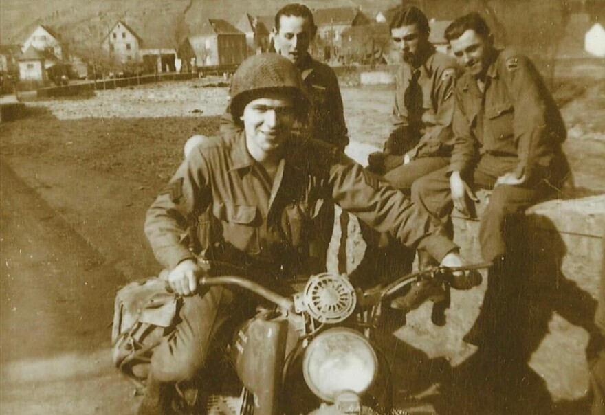 Sgt. Jospeh Drake with his fellow soldiers during World War II.