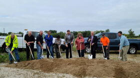 Macomb city officials and representatives from engineering firms held a groundbreaking ceremony Wednesday morning for the city's new water plant. “You should see some earth movers out here next week,” said Public Works Director Alice Ohrtmann.