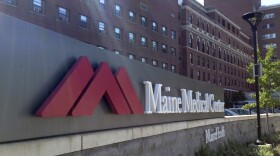 The sun's rays shine over the Maine Medical Center Thursday, July 16, 2015, in Portland, Maine.