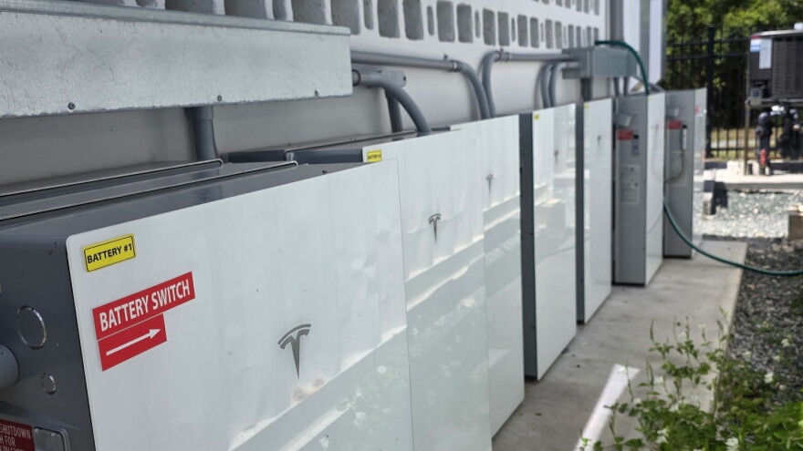 Photo Caption: A Tesla Powerwall Install on St. Croix.