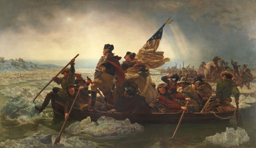 In his book, Robert Sullivan considers, among other things, how little Emanuel Leutze's 1851 painting <em>Washington Crossing the Delaware</em> has in common with the actual historic crossing, which took place at night and during a snowstorm.