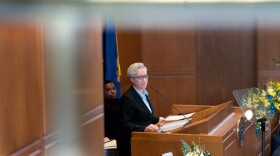 Gov. Tina Kotek speaks at the Oregon state Capitol in Salem, Ore., Jan. 13, 2025.