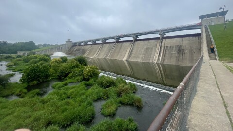 The Hoover Reservoir Dam in northeast Columbus and Franklin County.