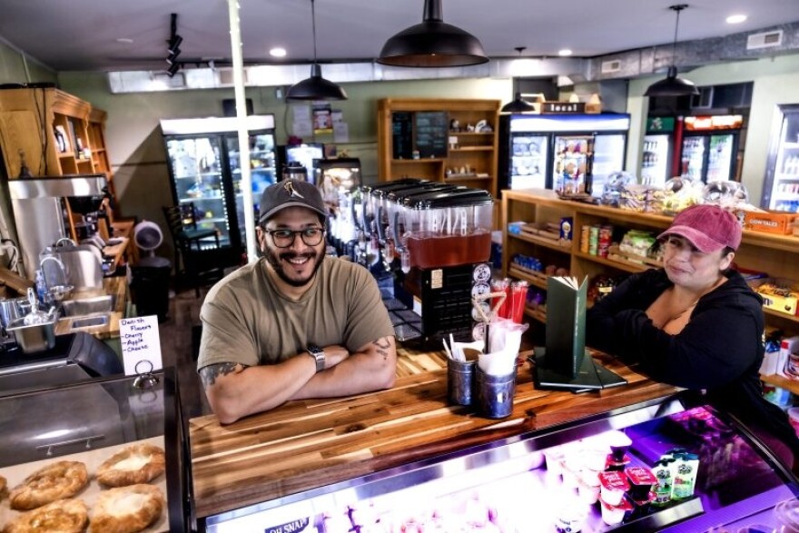 Manny and Kayla Sanchez leased the Canterbury Cafe and Country Store, which shares a building with the post office on the town green.