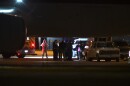 American passengers from the cruise ship MV Hondius, which was stricken with hantavirus, arrive in Omaha, Nebraska, after flying from Tenerife, Spain on Monday, May 11, 2026.