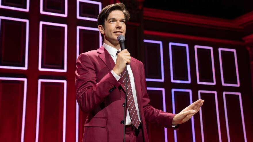 John Mulaney on stage in his standup special ‘Baby J.’