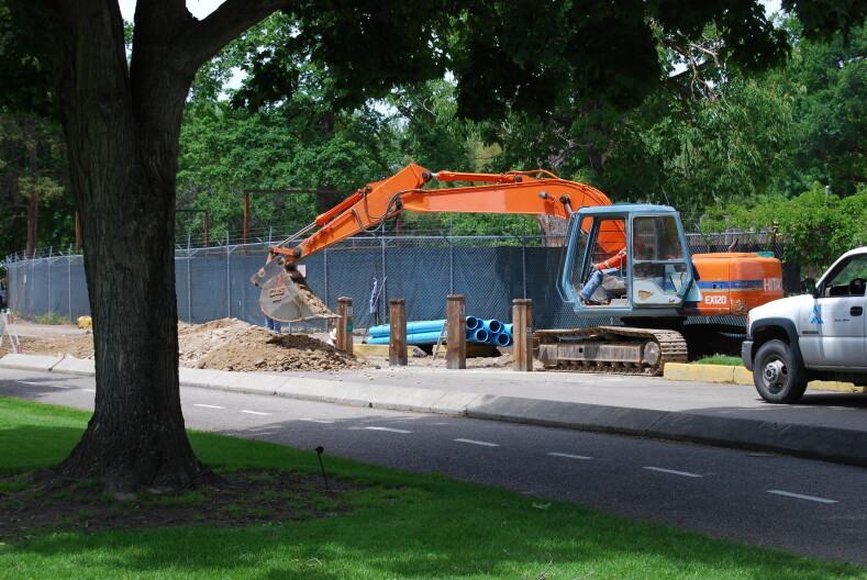 Construction in Downtown Boise.