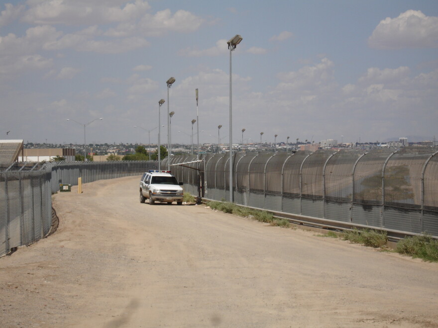 The U.S.-Mexico border fence near El Paso, Texas.