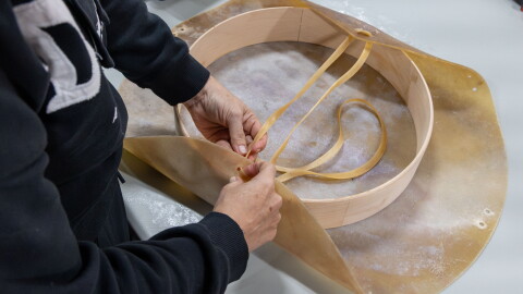 Cheyenne and Arapaho Tribes Office of Recovery hosted a public drum-making workshop at the tribe's service center in Oklahoma City on Oct. 21, 2026.