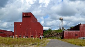 Leftover structures from an old LTV Steel taconite facility that PolyMet hopes to refurbish and reuse for the copper-nickel mine it plans to build.
