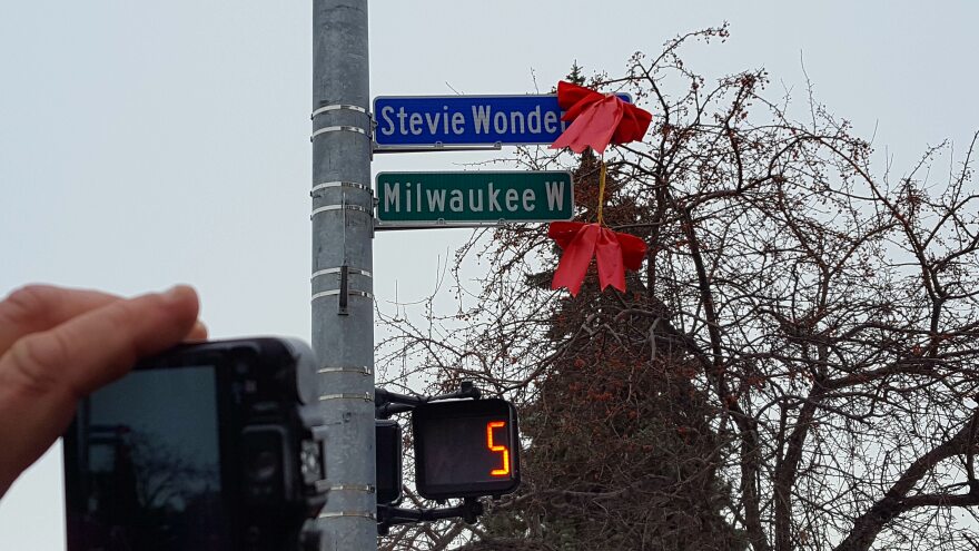 Stevie Wonder Avenue stretch of Milwaukee Street in Detroit.