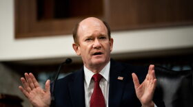 Sen. Chris Coons (D-DE) speaks during a Senate Judiciary Committee hearing on "oversight of the crossfire hurricane investigation" on Capitol Hill in Washington, DC.
