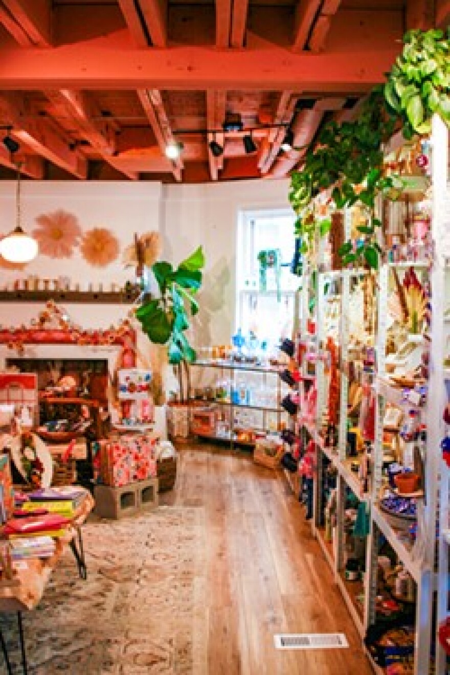 The retail space on the first floor of Figgy Studio and Shop.
