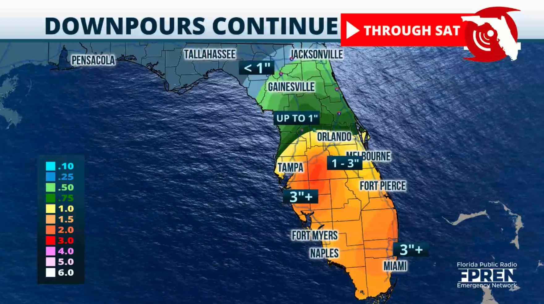 Flood risk for South Florida extended through Friday