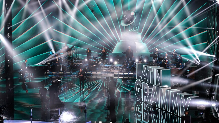 Víctor Manuelle, performing onstage during the 21st Annual Latin Grammy Awards at American Airlines Arena on Nov. 19, 2020 in Miami.