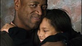 Aaron Freeman and his daughter.