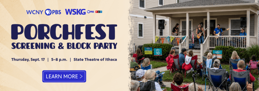 Porchfest Screening and Block Party Sept 17th 5-8pm State Theatre of Ithaca Learn more