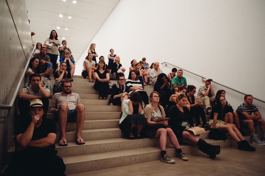 Attendees at "Poetry of Its Own Making"