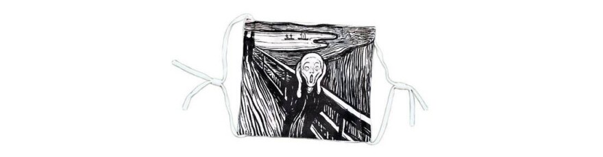 A mask inspired by Edvard Munch's The Scream from Milwaukee Art Museum