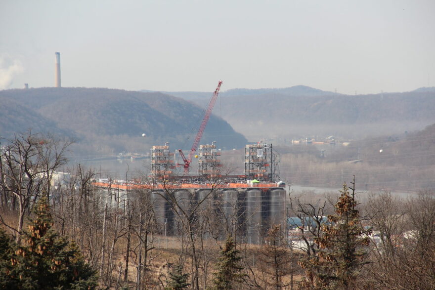 Shell's multi-billion dollar ethane cracker under construction in February, 2020. Photo: Reid R. Frazier