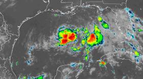 radar image of tropical depression eight