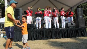 Banda Vagas entertains the audience in Seattle's South Park Duwamish River Festival.
