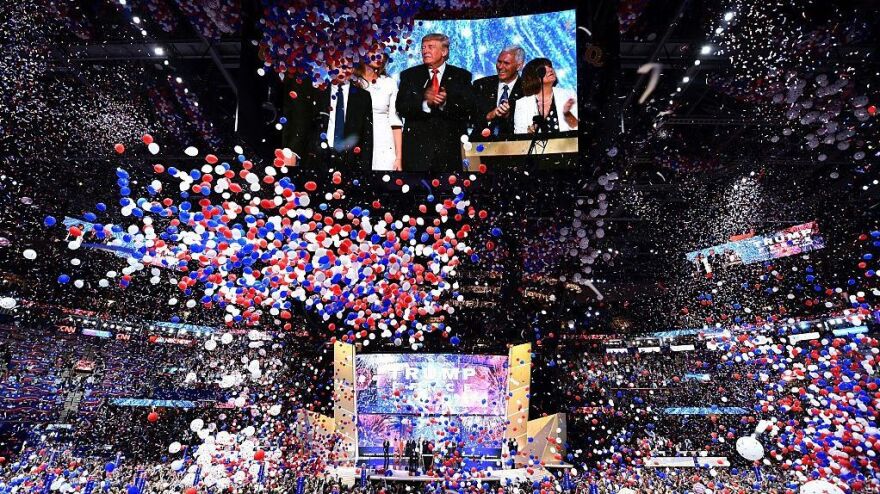 As balloons fell after Republican presidential candidate Donald Trump accepted his party nomination last night, the Rolling Stones' "You Can't Always Get What You Want' rang through the arena