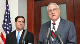 Arizona Gov. Doug Ducey (left) and Sen. Jon Kyl 