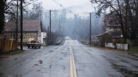 A view down 2nd Avenue in Happy Camp on Dec. 13, 2024.