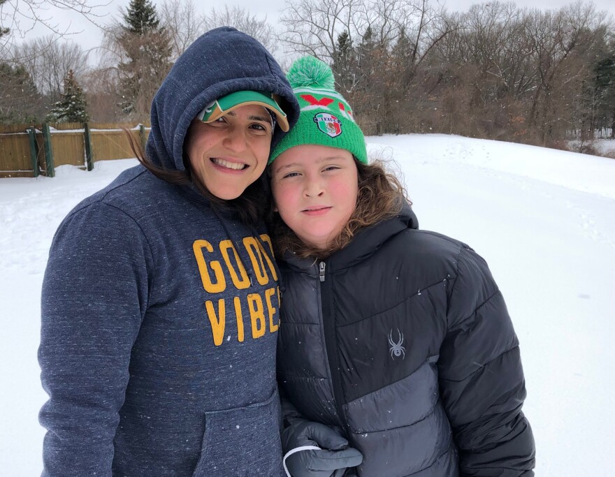 Nicole Feliciano with her son, Desmond, in Springfield, Massachusetts.