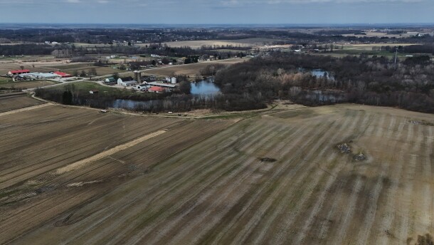 Farmland for a blocked solar development sits Tuesday, March 10, 2026, in Canfield, Ohio.
