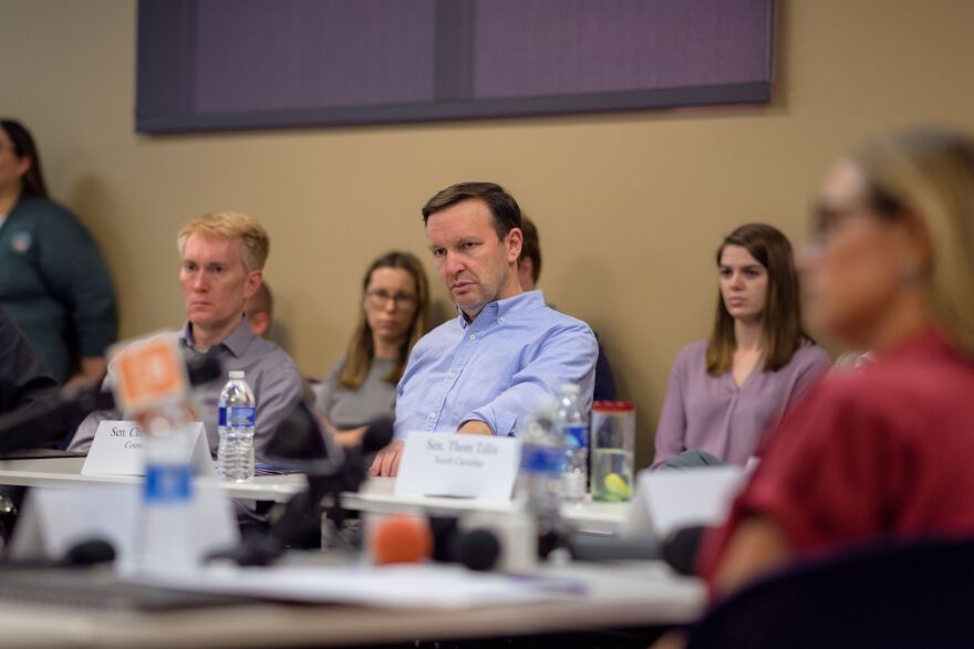 Senator Chris Murphy at a roundtable discussion in Yuma.