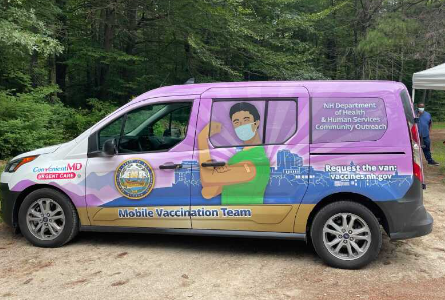 NH mobile vaccination van. NHPR photo.