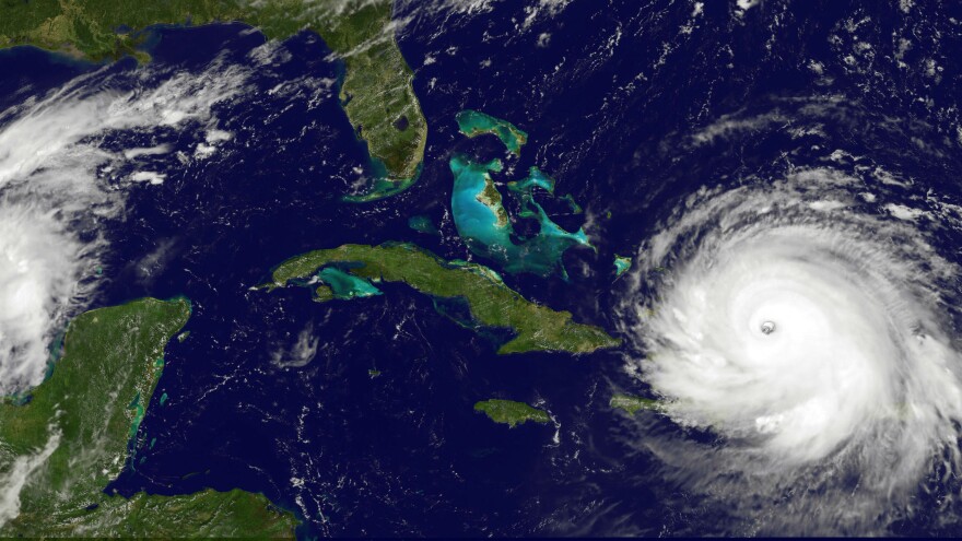 NOAA's GOES satellite shows Hurricane Irma as it moved toward the Florida Coast in the Caribbean Sea on Sept. 07, 2017. Irma was a Category 5 hurricane, and in its aftermath, some people want a Category 6.