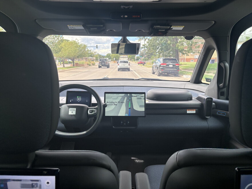 Interior of a car.