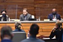 Kansas City Board of Police Commissioners member Nathan Garrett talks during a November 2020 meeting. The board voted Friday to file a lawsuit against Mayor Quinton Lucas and the City Council.