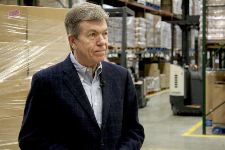 Senator Blunt spoke at the Ozarks Food Harvest In Springfield. Photo Credit- Shane Franklin